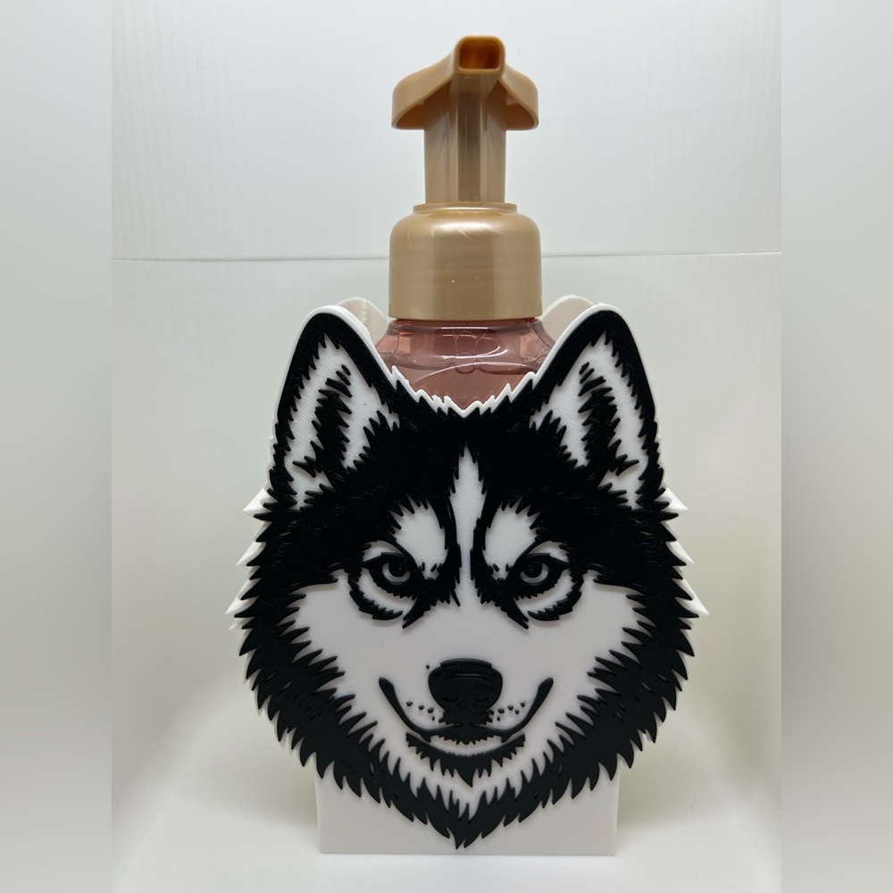 Siberian Husky bath and body works soap holder